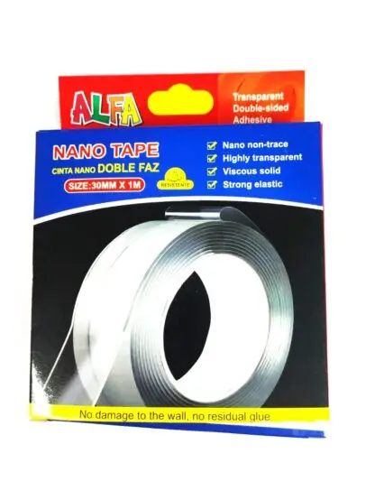 AF12-522/CINTA DE PAPEL DOBLE CARA BULTO 120 PIEZAS MEDIDAS:30MM X 1M