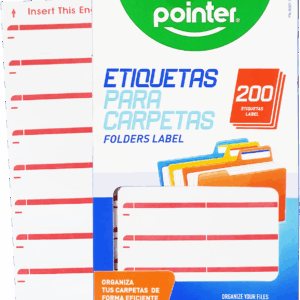 PN-8001-WH PARA CARPETAS ETIQUETAS ADHESIVA