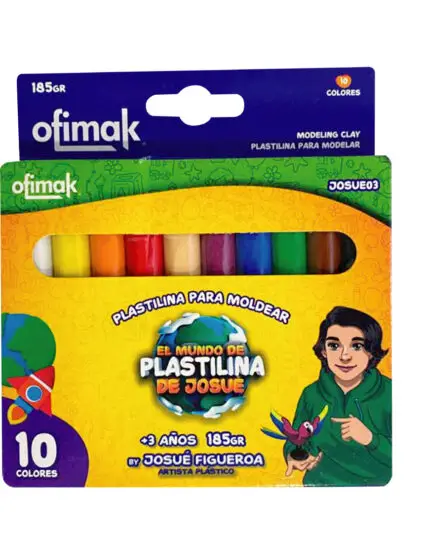 JOSUE03/PLASTILINA PARA MODEAR PRESENTACION 10 UNIDADES BULTO 60