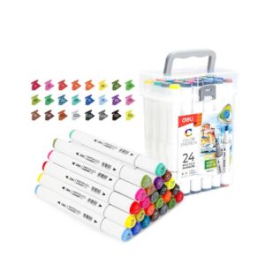 E70803-24 MARCADOR SET 24 PIEZAS PUNTA DOBLE PRESENTACION 24 UNIDADES BULTO 30 CAJAS